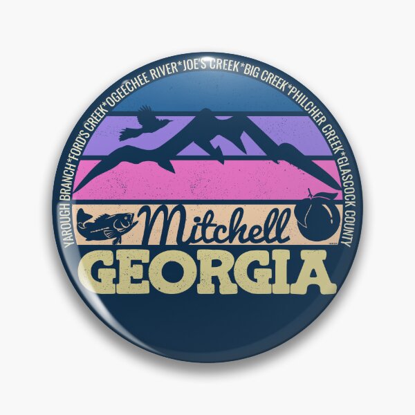 Item preview, Mitchell Georgia Sunset Retro Vintage Local Pride Logo designed and sold by CRHPOD20.