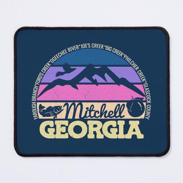 Item preview, Mitchell Georgia Sunset Retro Vintage Local Pride Logo designed and sold by CRHPOD20.