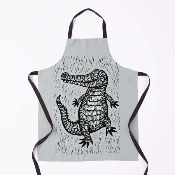 Aperçu de l'œuvre crocodile drôle, dessin naïf créée et vendue par Mike Kiev art.