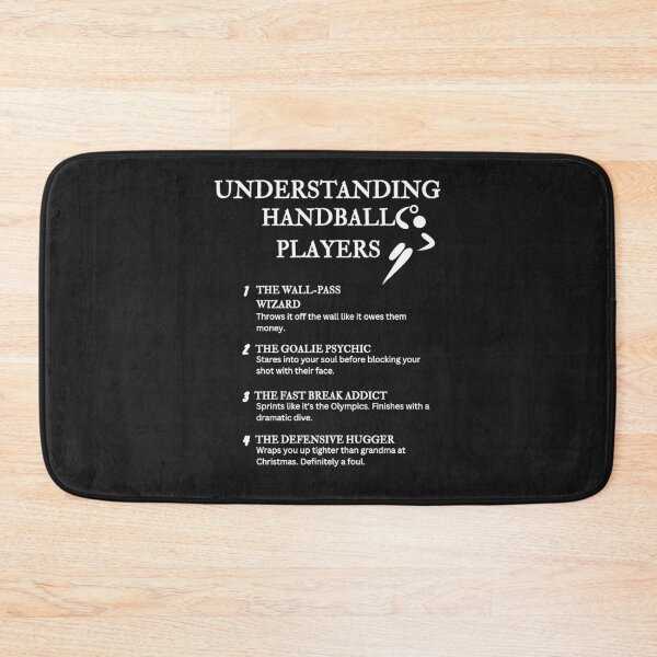 Item preview, Understanding Handball Players – Funny Court Life Definitions – Black designed and sold by PsyFlow35.