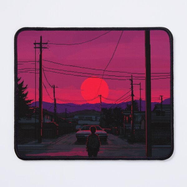 Item preview, Lofi Nostalgic Sunset Pixel Art designed and sold by V-Fantasy.