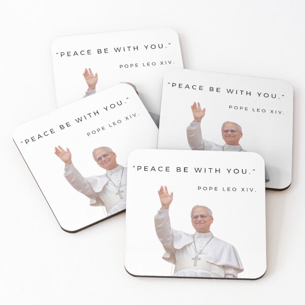 Item preview, Pope Leo XIV Quotes Peace be with you designed and sold by creative-mapper.