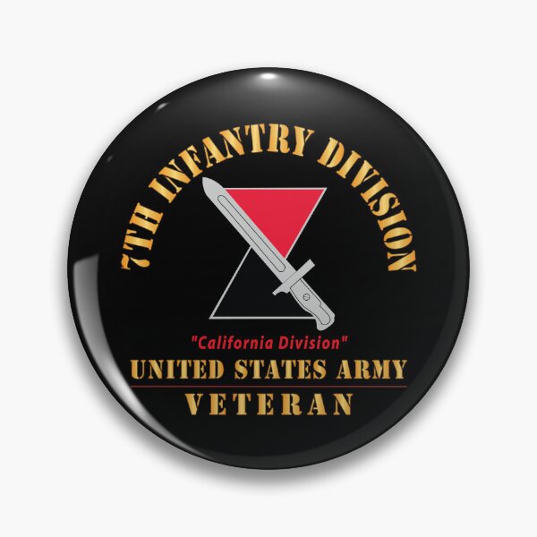 Item preview, Army - DUI - 7th Infantry Division - California Division - US Army Veteran X 300 designed and sold by Military Insignia Products.