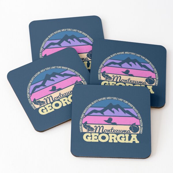Item preview, Montezuma Georgia Sunset Retro Vintage Local Pride Logo designed and sold by CRHPOD20.