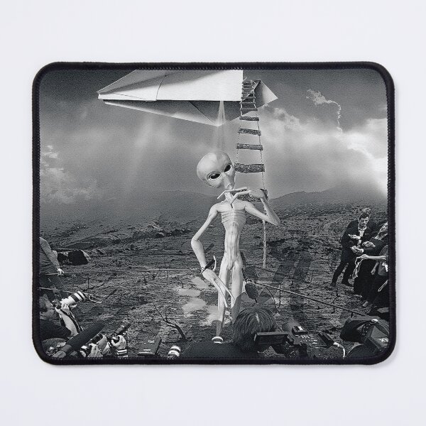 Item preview, Alien Press Conference – Surreal Sci-Fi Scene designed and sold by caracatita75.