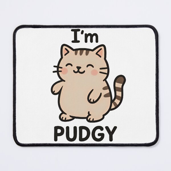 Item preview, Cute Chubby Cat Cartoon Character Illustration designed and sold by Amr Siam.