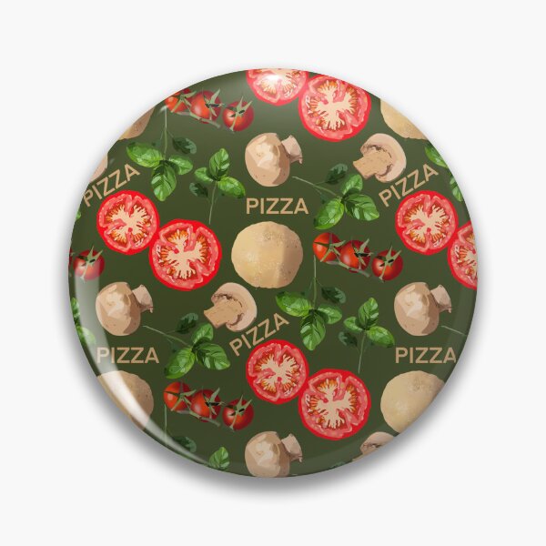 Artikelvorschau, Handgezeichnete Pizzazutaten nahtloses Muster entworfen und verkauft von LilyandLime.