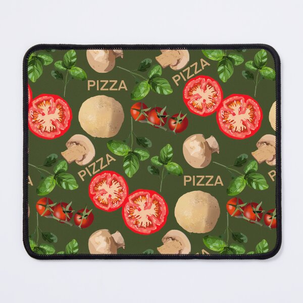 Item preview, Hand drawn pizza ingredients seamless pattern designed and sold by LilyandLime.
