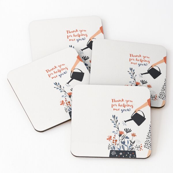 Item preview, Thank You for Helping Me Grow – Teacher Appreciation Card with Floral Design designed and sold by GraphicGreets.