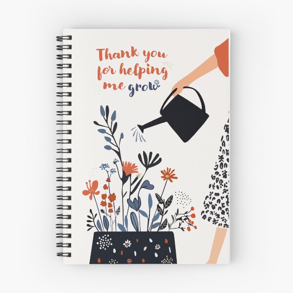 Item preview, Thank You for Helping Me Grow – Teacher Appreciation Card with Floral Design designed and sold by GraphicGreets.