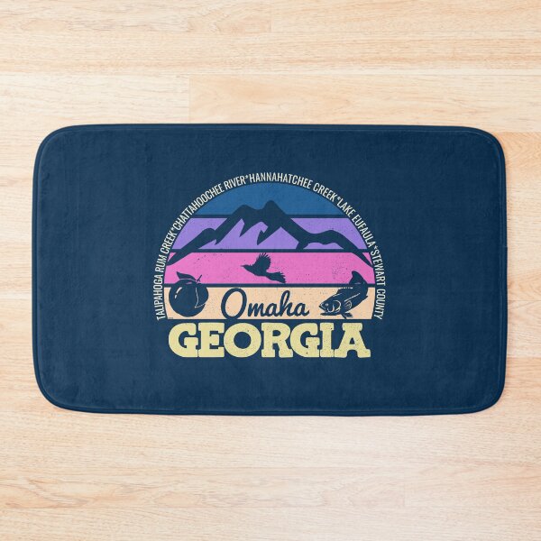 Item preview, Omaha Georgia Sunset Retro Vintage Local Pride Logo designed and sold by CRHPOD20.