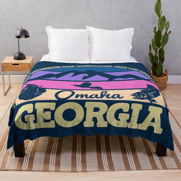 Item preview, Omaha Georgia Sunset Retro Vintage Local Pride Logo designed and sold by CRHPOD20.