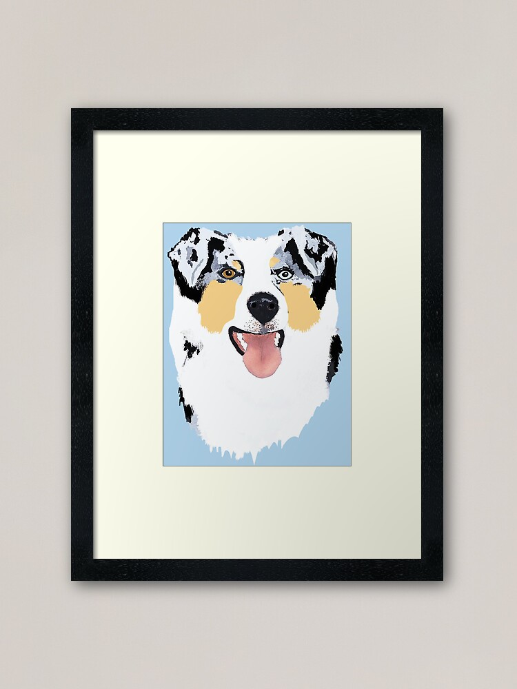 australian shepherd wall art