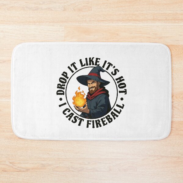 Item preview, Drop it like it's hot I cast Fireball designed and sold by wolfkin-design.