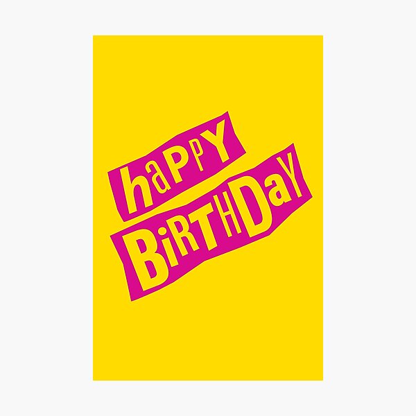 Aperçu de l'œuvre Joyeux anniversaire Punk Design créée et vendue par Rodney's Marketplace.