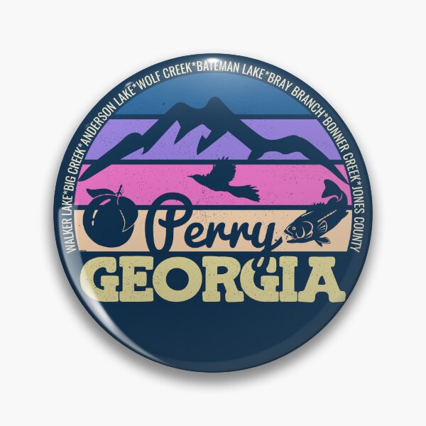 Item preview, Perry Georgia Sunset Retro Vintage Local Pride Logo designed and sold by CRHPOD20.
