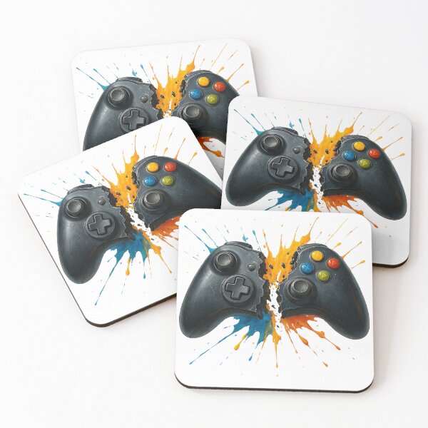 Item preview, Game Over? Never. – Exploding Gamepad 5D Art designed and sold by Moon steps.