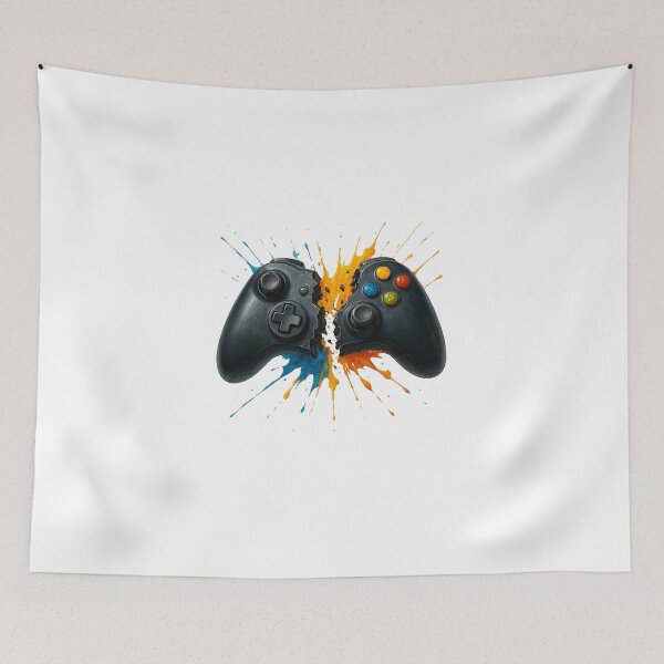 Item preview, Game Over? Never. – Exploding Gamepad 5D Art designed and sold by Moon steps.