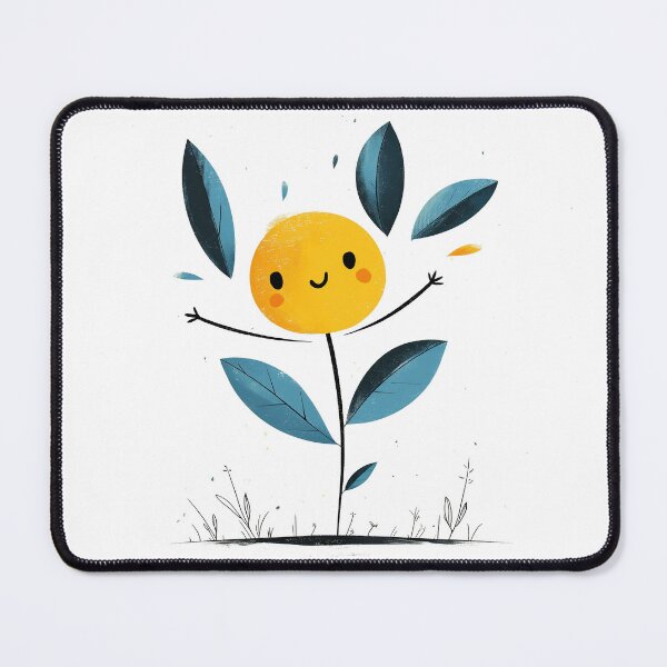 Item preview, Minimalist Jumping Yellow Plant Character designed and sold by Yunari..