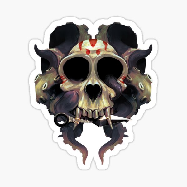Monkey skull Sticker