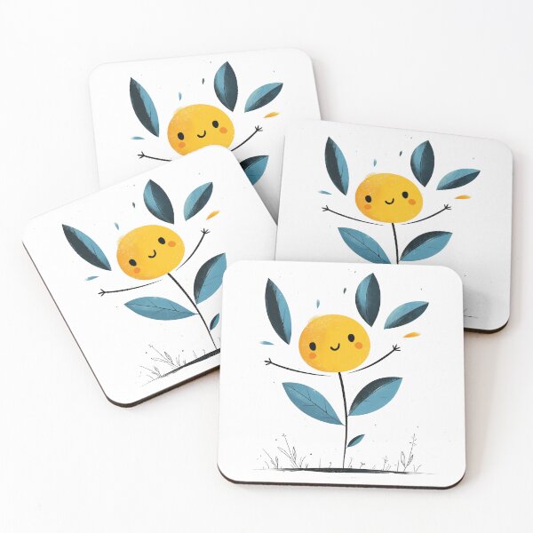 Item preview, Minimalist Jumping Yellow Plant Character designed and sold by Yunari..