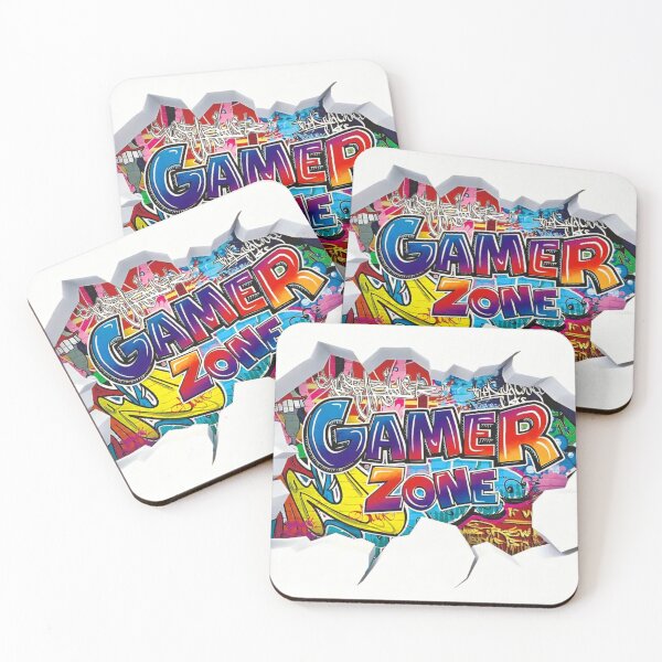 Item preview, Gamer Zone Graffiti Wall Art – Cool Gaming Room Decor designed and sold by EMOTION SHOP.