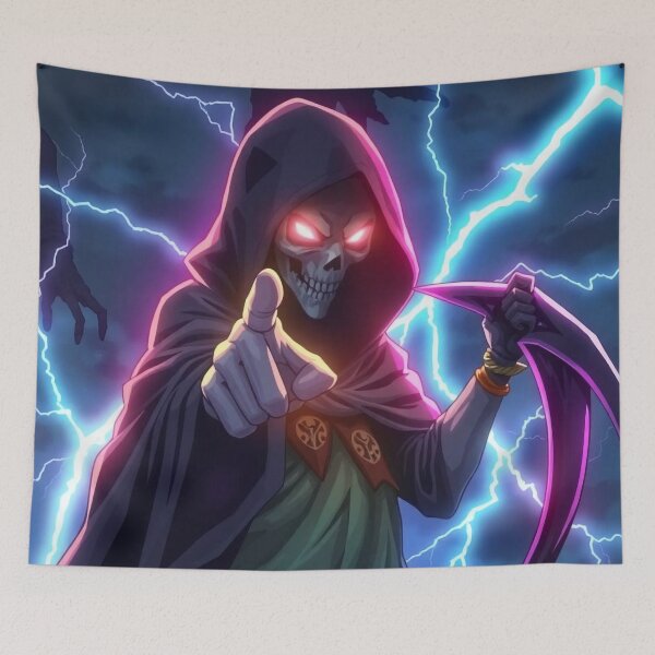 Item preview, Dark & Cool Grim Reaper Design – For Goth, Metal & Halloween Vibes designed and sold by apoknight.