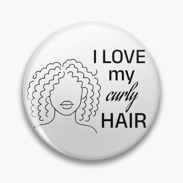 Item preview, I love my curly hair self love minimalist design  designed and sold by Ksuss.
