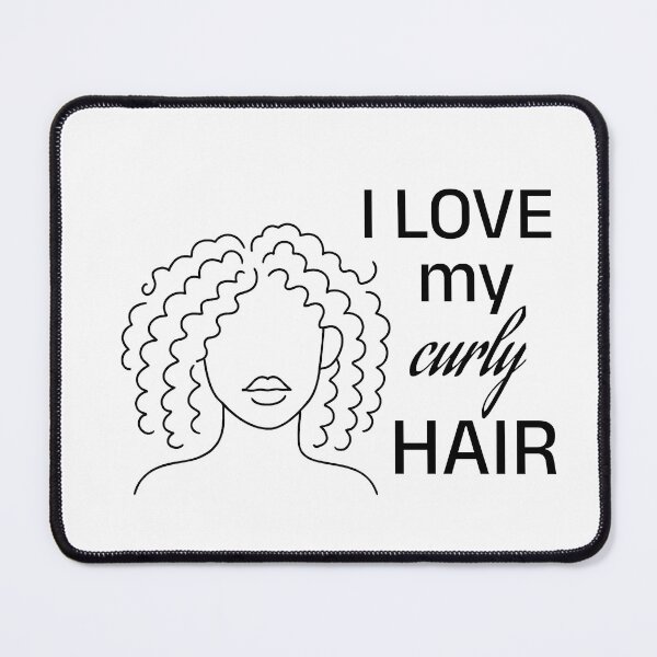 Item preview, I love my curly hair self love minimalist design designed and sold by Ksuss.