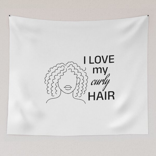 Item preview, I love my curly hair self love minimalist design  designed and sold by Ksuss.