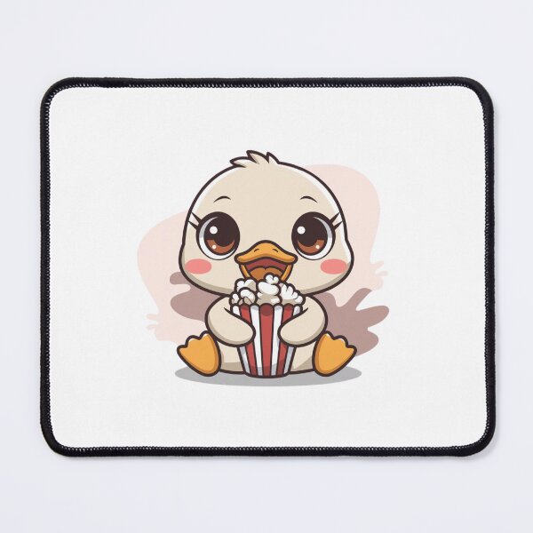 Item preview, duck eating popcorn designed and sold by Eternalski.