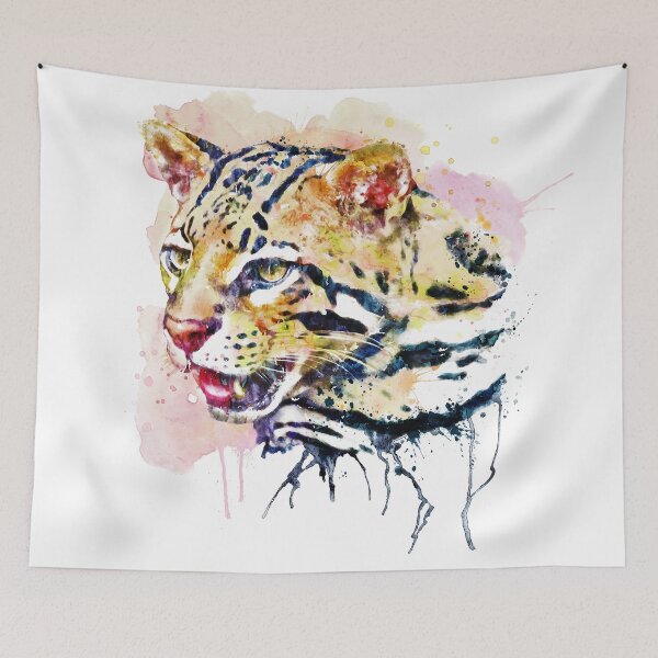 Item preview, Ocelot Splash Portrait designed and sold by caracatita75.