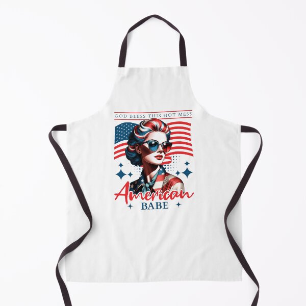 Item preview, American Babe - God Bless this Hot Mess - USA - 4th of July designed and sold by TTeamDesigns.