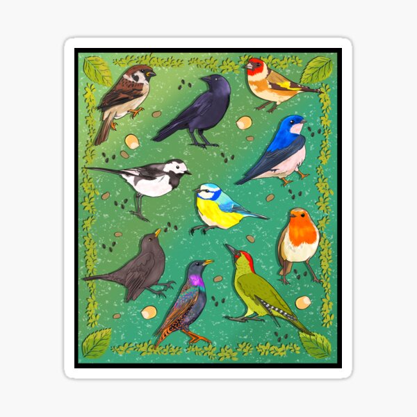 Item preview, British Birds designed and sold by FourMiceHandmade.