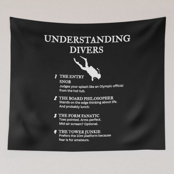 Item preview, Understanding Divers – Funny Dive Life Definitions – Black designed and sold by PsyFlow35.