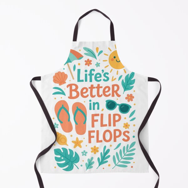 Item preview, Life’s Better in Flip Flops – Fun Summer Beach Design designed and sold by Aube11.