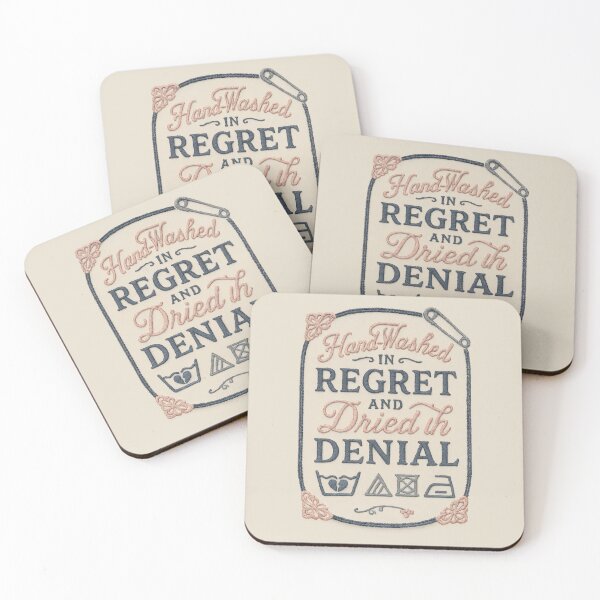 Item preview, Dried in Denial – Stitched Sad-Funny Laundry Label designed and sold by Shoot-The-Moon.