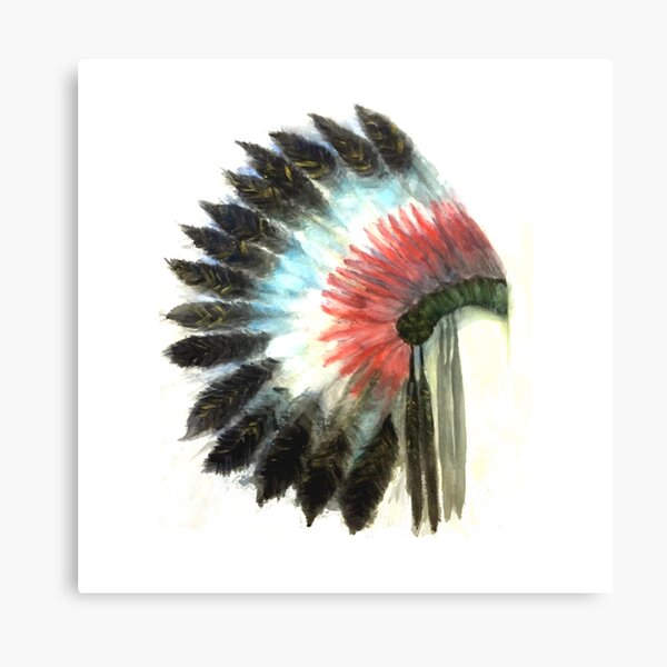 Native American Headress Canvas Print