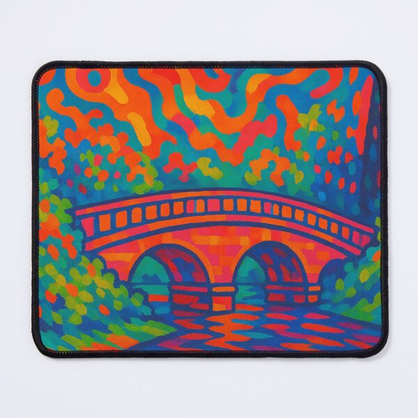 Item preview, Colorful bridge in pop art style designed and sold by Sigtrix.
