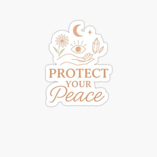 Item preview, Protect Your Peace – Spiritual Self-Care Aesthetic Design designed and sold by GLORYSTATE TEXAS.