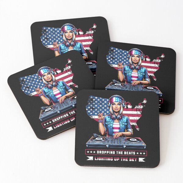 Item preview, Dropping the beats - Lightning up the sky - USA - 4th of July designed and sold by TTeamDesigns.