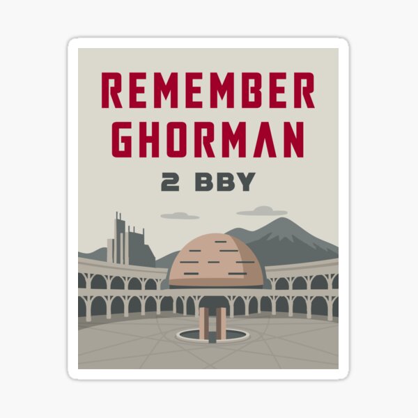 Vista previa del artículo con la obra «Recuerden a Ghorman», diseñado y vendido por Rebel Loot.