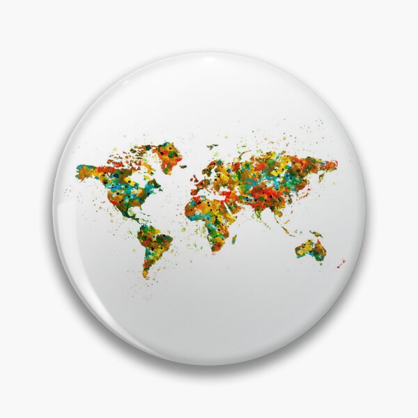 Item preview, Colorful World Map designed and sold by caracatita75.