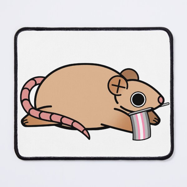 Item preview, Pride rat, DemiGirl Pride Flag designed and sold by LCDemon.