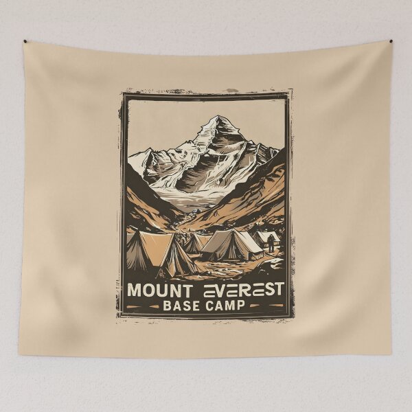 Item preview, Mount Everest - Base Camp - Nepal  designed and sold by GoodOldVintage.