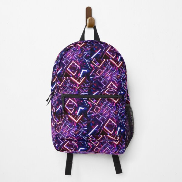 Item preview, Neon Geometric Infinity – Futuristic Neon Tunnel Art designed and sold by MiraLumeStudio.
