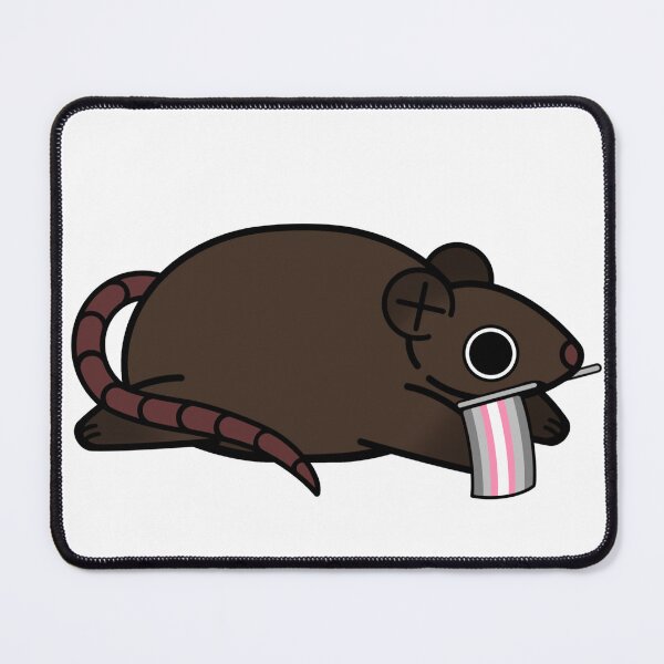 Item preview, Pride rat, DemiGirl Pride Flag designed and sold by LCDemon.