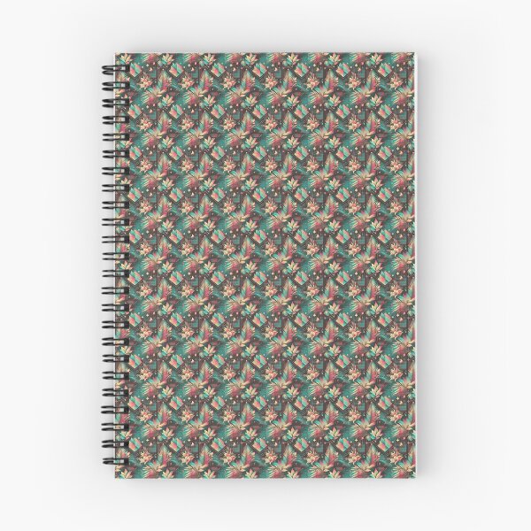 Item preview, Retro-Futuristic Seamless Floral Pattern designed and sold by SketchNStyle.