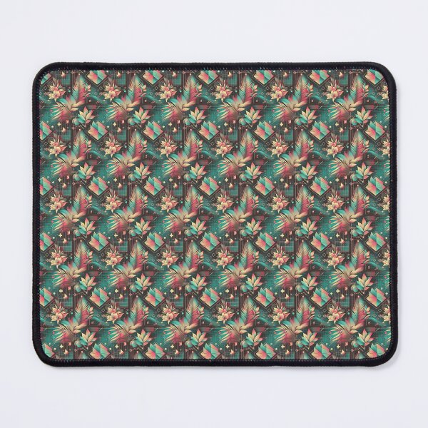 Item preview, Retro-Futuristic Seamless Floral Pattern designed and sold by SketchNStyle.
