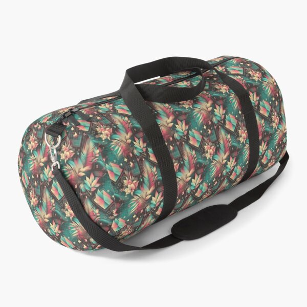 Item preview, Retro-Futuristic Seamless Floral Pattern designed and sold by SketchNStyle.
